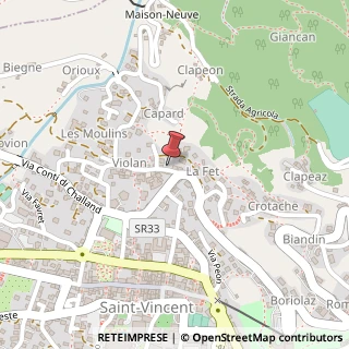 Mappa Via Monte Bianco, 5, 11027 Saint-Vincent, Aosta (Valle d'Aosta)
