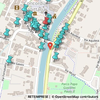 Mappa Piazza G. Matteotti, 30023 Concordia Sagittaria VE, Italia (0.12143)