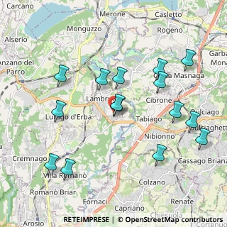 Mappa Via Cavaghiaia, 22045 Lambrugo CO, Italia (2.09333)