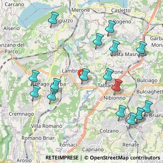 Mappa Via Cavaghiaia, 22045 Lambrugo CO, Italia (2.52176)