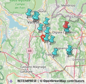 Mappa Via Giuseppe Verdi, 21043 Castiglione Olona VA, Italia (6.60929)