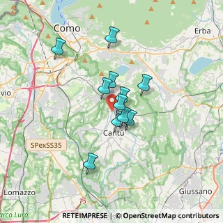 Mappa Via Bersagliere, 22063 Cantù CO, Italia (2.45818)