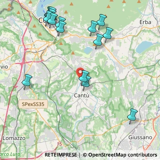 Mappa Via Bersagliere, 22063 Cantù CO, Italia (5.3425)