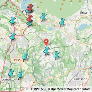 Mappa Via Bersagliere, 22063 Cantù CO, Italia (6.03133)