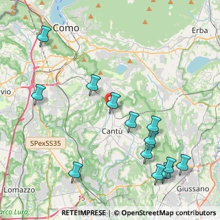 Mappa Via Bersagliere, 22063 Cantù CO, Italia (5.02769)