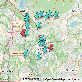 Mappa Via Bersagliere, 22063 Cantù CO, Italia (3.7225)