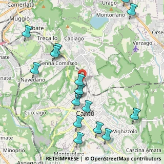 Mappa Via Bersagliere, 22063 Cantù CO, Italia (2.5025)
