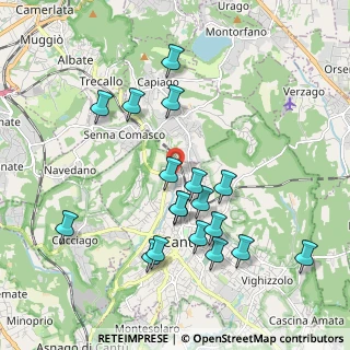 Mappa Via Bersagliere, 22063 Cantù CO, Italia (1.955)