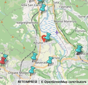 Mappa Via Fratelli Kennedy, 23881 Airuno LC, Italia (2.88545)