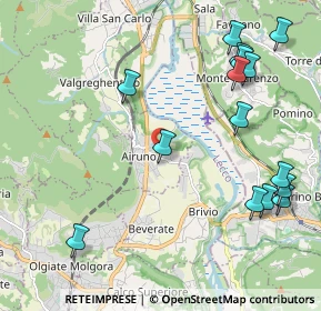 Mappa Via Fratelli Kennedy, 23881 Airuno LC, Italia (2.54267)