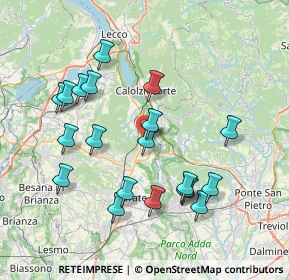 Mappa Via Fratelli Kennedy, 23881 Airuno LC, Italia (7.6785)