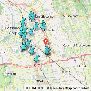 Mappa Via del Rosario, 36060 Romano D'ezzelino VI, Italia (2.0015)