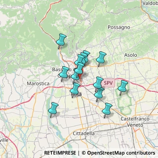 Mappa Via del Rosario, 36060 Romano D'ezzelino VI, Italia (5.08643)