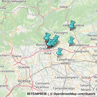 Mappa Via del Rosario, 36060 Romano D'ezzelino VI, Italia (7.66)