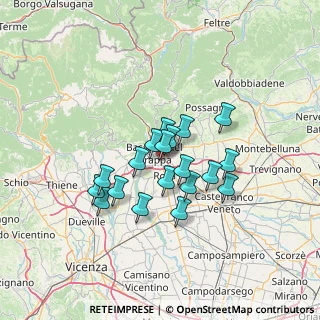 Mappa Via Federico Confalonieri, 36061 Bassano del Grappa VI, Italia (10.22895)