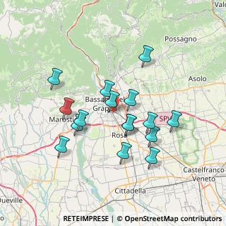 Mappa Via Federico Confalonieri, 36061 Bassano del Grappa VI, Italia (6.43875)