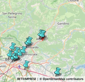 Mappa Via Monte Cura, 24021 Albino BG, Italia (9.1945)