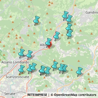 Mappa Via Monte Cura, 24021 Albino BG, Italia (4.61474)