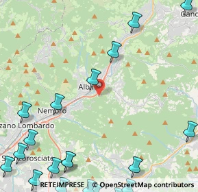 Mappa Via Monte Cura, 24021 Albino BG, Italia (7.018)