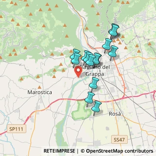 Mappa Via Val D'Aosta, 36061 Bassano del Grappa VI, Italia (3.04067)