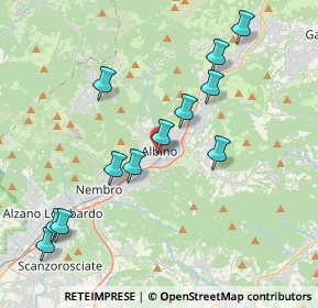 Mappa Via M. O. Gasparini, 24021 Albino BG, Italia (4.0725)