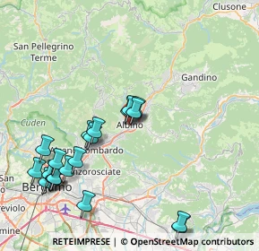 Mappa Via M. O. Gasparini, 24021 Albino BG, Italia (8.9445)