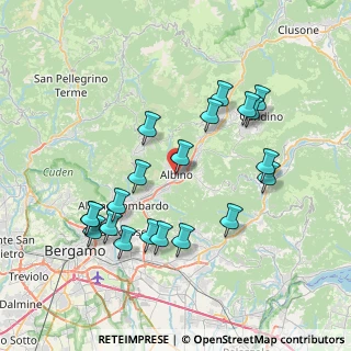 Mappa Via M. O. Gasparini, 24021 Albino BG, Italia (7.7575)