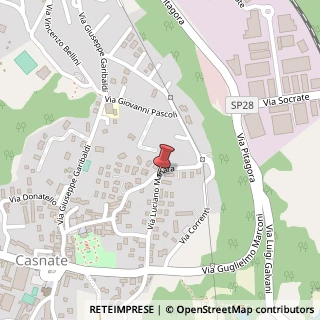 Mappa Via L. Manara, 20, 22070 Casnate con Bernate, Como (Lombardia)