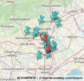Mappa Borgo S. Daniele, 31050 Povegliano TV, Italia (9.88389)