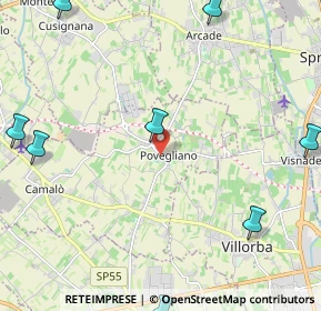 Mappa Borgo S. Daniele, 31050 Povegliano TV, Italia (3.73077)