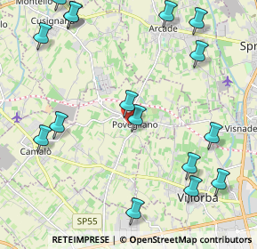 Mappa Borgo S. Daniele, 31050 Povegliano TV, Italia (2.69625)