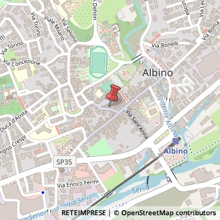 Mappa Via Vittorio Veneto, 18, 24021 Albino, Bergamo (Lombardia)