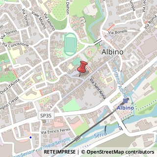 Mappa Via Vittorio Veneto, 14, 24021 Albino, Bergamo (Lombardia)