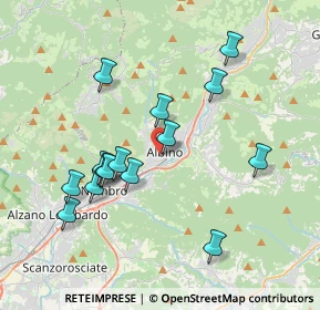 Mappa Via Giuseppe Mazzini, 24021 Albino BG, Italia (3.658)