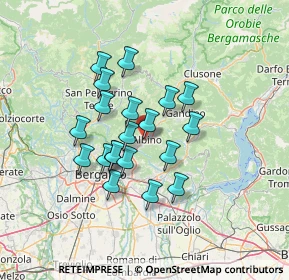 Mappa Piazza Caduti, 24021 Albino BG, Italia (10.7265)