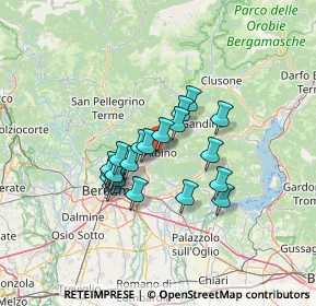 Mappa Piazza Caduti, 24021 Albino BG, Italia (9.9325)