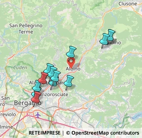 Mappa Piazza Caduti, 24021 Albino BG, Italia (7.41615)