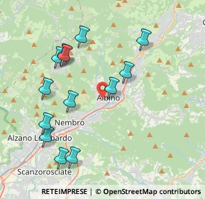 Mappa Piazza Caduti, 24021 Albino BG, Italia (4.14154)