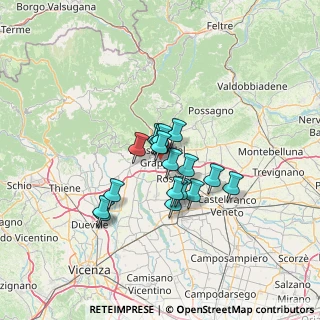 Mappa Via G. Carducci, 36061 Bassano del Grappa VI, Italia (9.24)