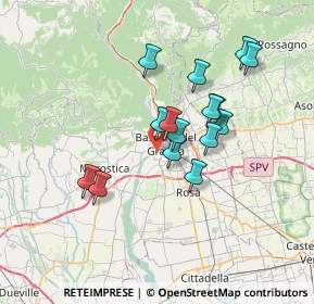 Mappa Via Giacomo Puccini, 36061 Bassano del Grappa VI, Italia (5.734)