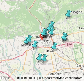 Mappa Via Giacomo Puccini, 36061 Bassano del Grappa VI, Italia (5.41333)