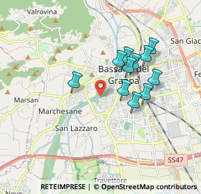 Mappa Via Giacomo Puccini, 36061 Bassano del Grappa VI, Italia (1.47545)