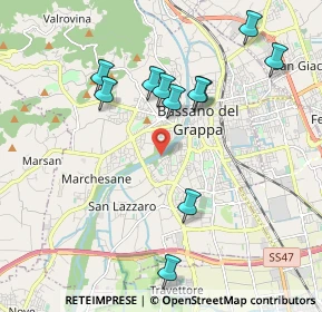 Mappa Via Giacomo Puccini, 36061 Bassano del Grappa VI, Italia (1.93727)