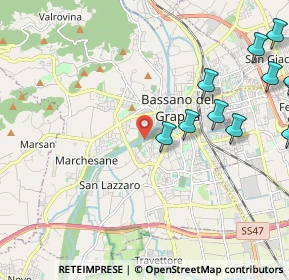 Mappa Via Giacomo Puccini, 36061 Bassano del Grappa VI, Italia (2.77818)