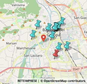 Mappa Via Giacomo Puccini, 36061 Bassano del Grappa VI, Italia (1.37231)