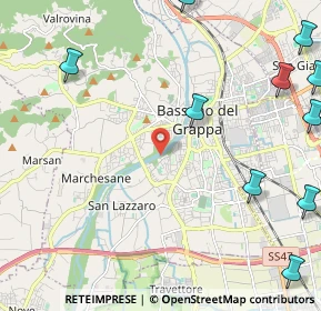 Mappa Via Giacomo Puccini, 36061 Bassano del Grappa VI, Italia (3.37909)