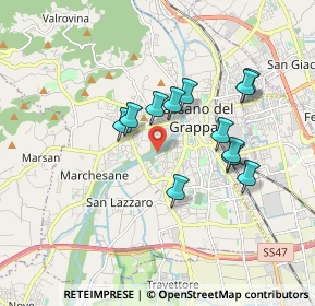 Mappa Via Giacomo Puccini, 36061 Bassano del Grappa VI, Italia (1.49917)