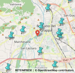 Mappa Via Giacomo Puccini, 36061 Bassano del Grappa VI, Italia (3.04786)