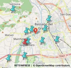 Mappa Via Giacomo Puccini, 36061 Bassano del Grappa VI, Italia (2.04636)