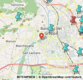 Mappa Via Giacomo Puccini, 36061 Bassano del Grappa VI, Italia (3.28455)